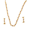 Traditionally Golden Boll Gold Plated Long Haram Necklace Set with Earring