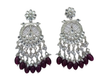Colorful Statement Earrings with Pearl & Bead Detailing -by Tessara