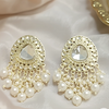 Traditional Gold Plated Stylish Brass Ball Chain Pendent Jewellery with Earring Set