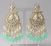 Colorful Statement Earrings with Pearl & Bead Detailing -by Tessara