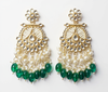 Colorful Statement Earrings with Pearl & Bead Detailing -by Tessara