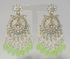 Colorful Statement Earrings with Pearl & Bead Detailing -by Tessara