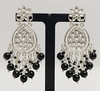 Statement Kundan Jhumka with Black Bead Detailing -by Tessara