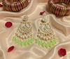 Colorful Statement Earrings with Pearl & Bead Detailing -by Tessara
