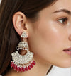 White Pearls Style Earrings -by Tessara